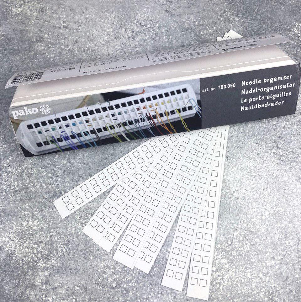 Pako Needle Organizer for Cross Stitch – Holds 50 Needles – Thread Parking System – Includes 10 Cards – Art. 700.050 NEW