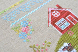 In the meadow Cross Stitch Kit, Tela Artis X-028, Sampler, Hand-dyed Threads – Beads – Linen canvas