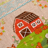 On Guard Cross Stitch Kit: Hand-Dyed Threads, Linen, Beads