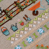 Counted Cross Stitch Kit Fun Farm, Cats & Barn Sampler, Tela-Artis X-507, Evenweave Fabric