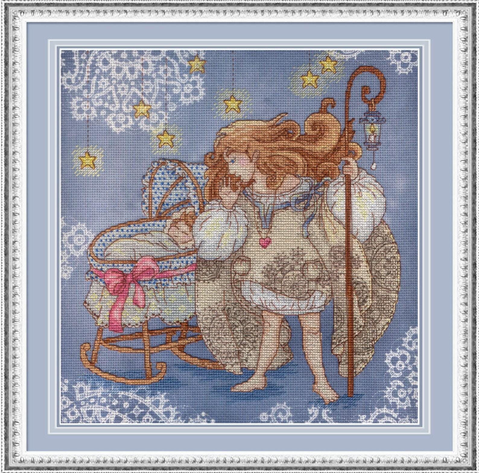 Cross Stitch Kit MP-Studiya PK-513 Protecting children's sleep DIY Kit