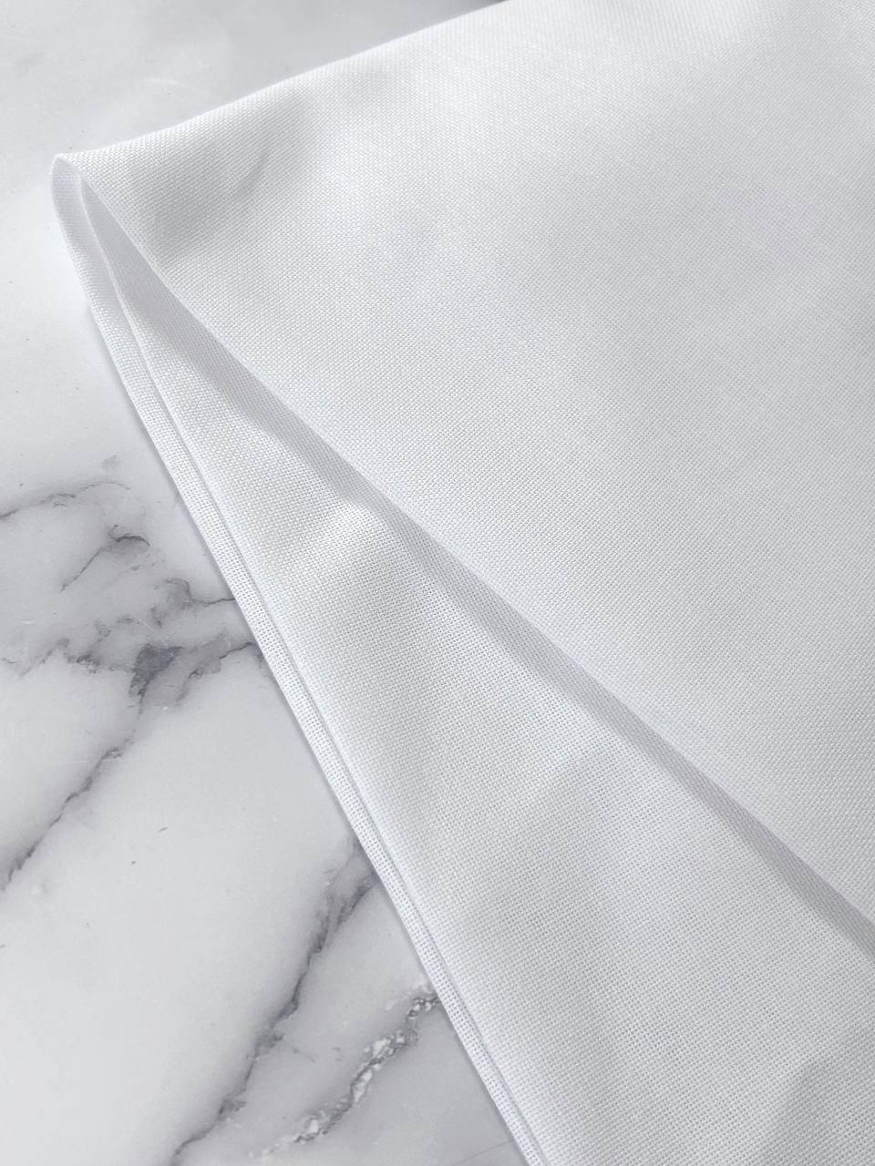 White Evenweave Hemp Fabric: 32ct, Soft Hemp, Cotton ECO Blend canvas