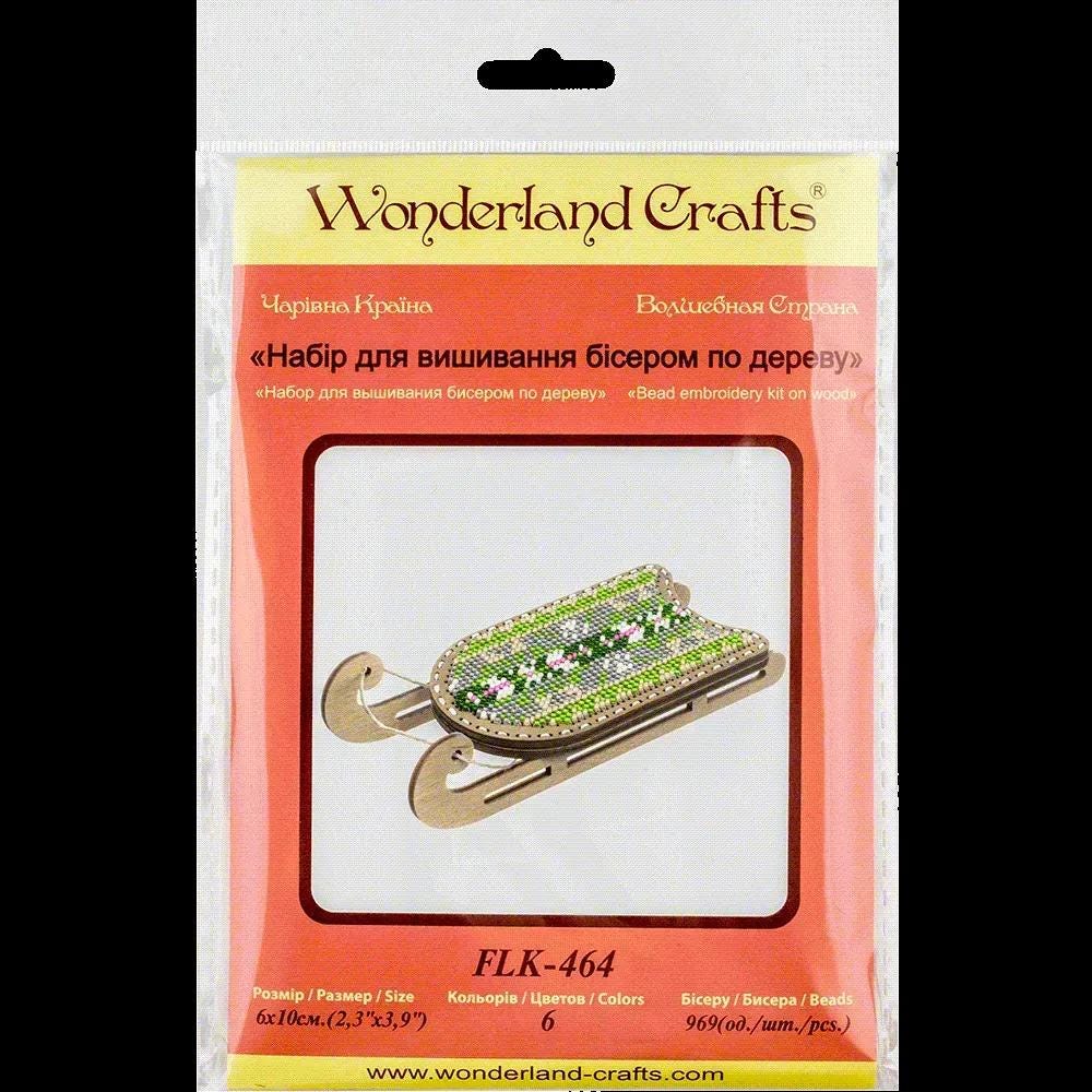 Beaded Sled Stitch Kit: Plywood Embroidery Craft (5 Colors)