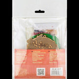 Bead Embroidery Kit: Christmas Wreath DIY Craft on Wood
