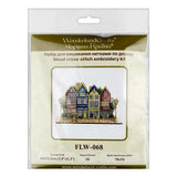 Cross Stitch Kit on Wood – Big house– DIY Ornament – LW-068