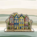 Cross Stitch Kit on Wood – Big house– DIY Ornament – LW-068