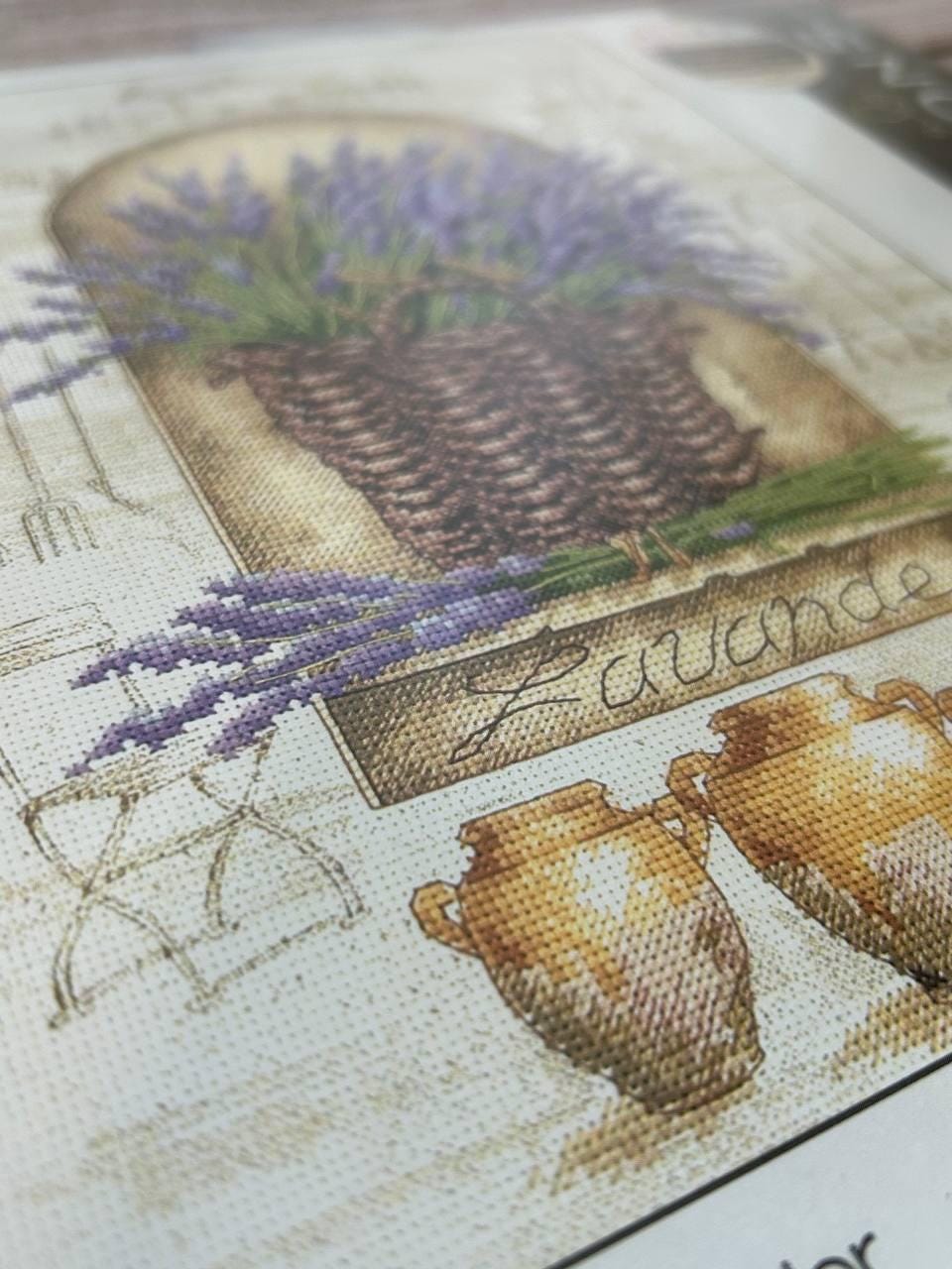Counted Cross Stitch Kit DIMENSIONS, French Lavender (14 Count), 35071