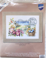 Cross Stitch  Kit,  Spring Stamp Vervaco, 8.2"x5.9" (21x15cm), PN-0148641