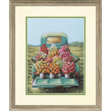 Vintage Truck Flowers Cross Stitch Kit, Dimensions Counted Embroidery