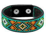 Embroidery Kit faux leather Bracelet Cross Stitch Ornament, HL-027. Fast DIY Kit