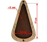 Organizer plywood for scissors with magnetic lid, 3"x5.3" IN, ZB-025