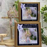 Unic Cross Stitch Kit, Angel of Light with threads, and beads.