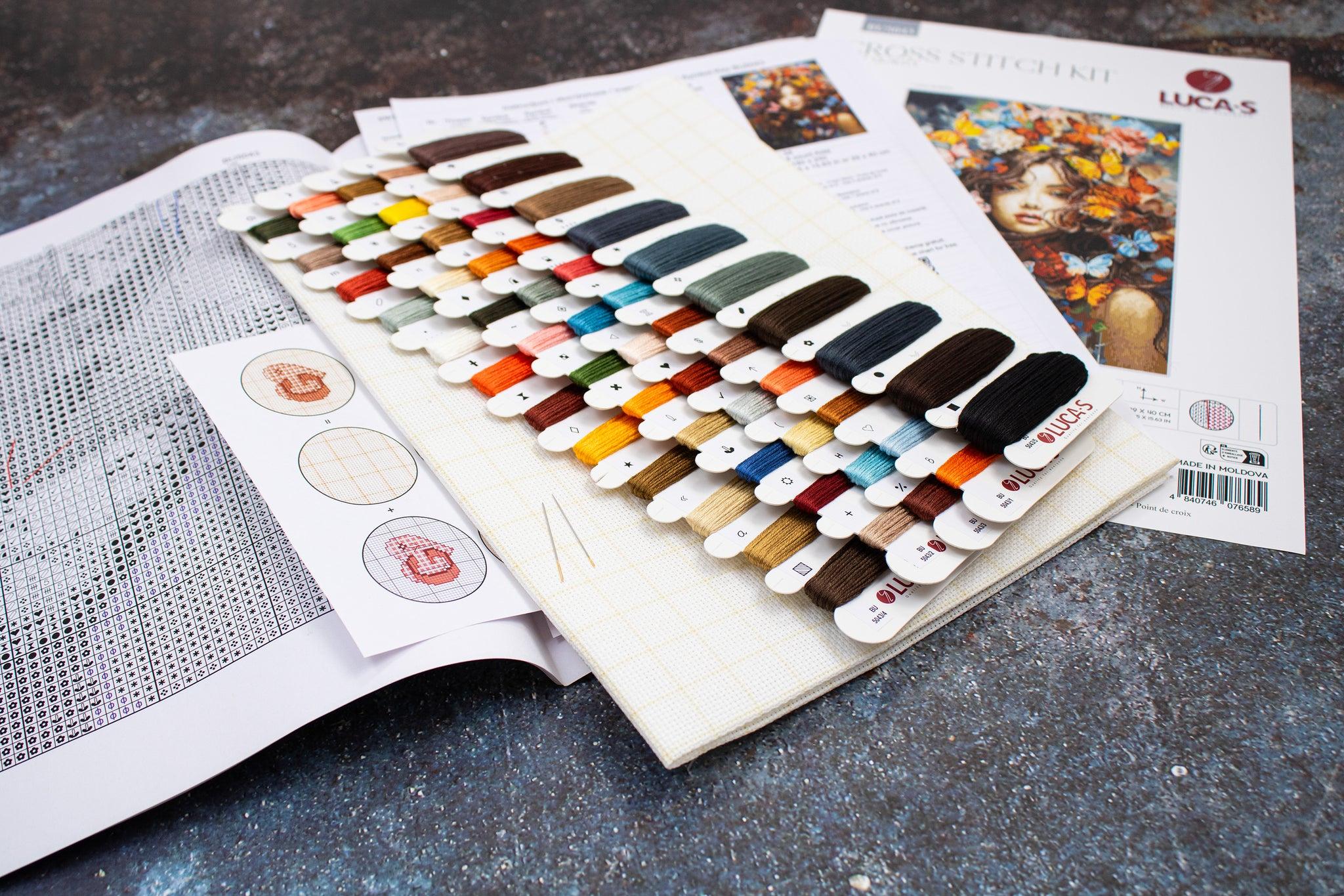 Counted Cross Stitch Kit Luca-S - Butterflies Magic, BU5043