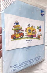 Cross Stitch  Kit, Road Trip Vacation Vervaco, 16"x8.4" (20x18cm), PN-0021746