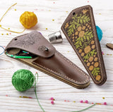 DIY Faux Leather Scissor Case Kit: Rowan Berry Embroidery