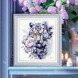 Magic Needle Counted Cross Stitch Kit The White Tiger, 70-14