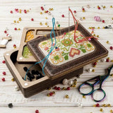 Needle holder DIY set, plywood, 2-Level Storage, 12*10*5 cm, TL-075 DIY