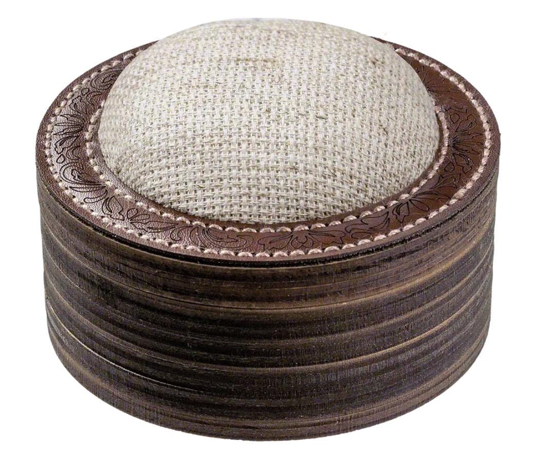 Pincushion kit, set for making a needle holder plywood blank top, 3,4 IN, TL-59