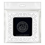 Magnetic Embroidery Hoop: Plastic Cross Stitch Frame, silver pattern (2.4x2.4 IN)