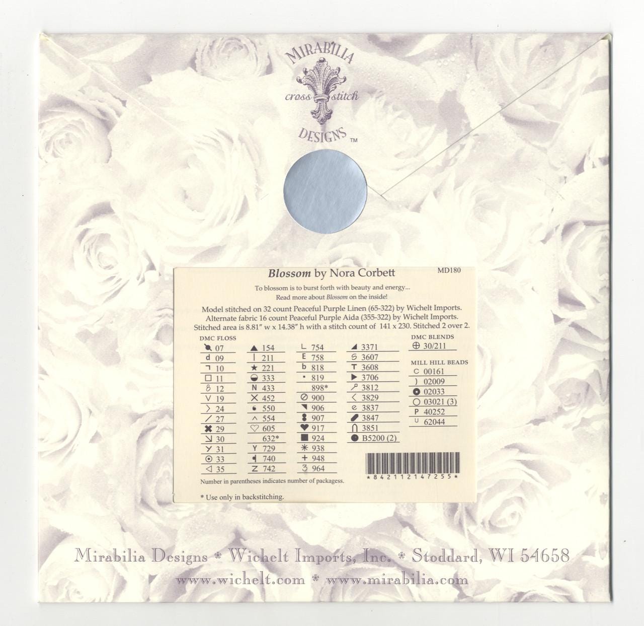 Mirabilia - Blossom cross stitch pattern only, MD-180
