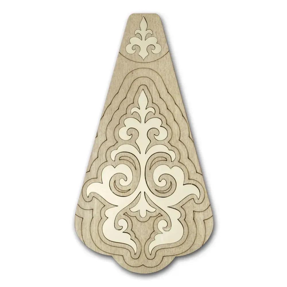 Organizer plywood for scissors with magnetic lid, 2.6"x4.7" IN, ZB-192