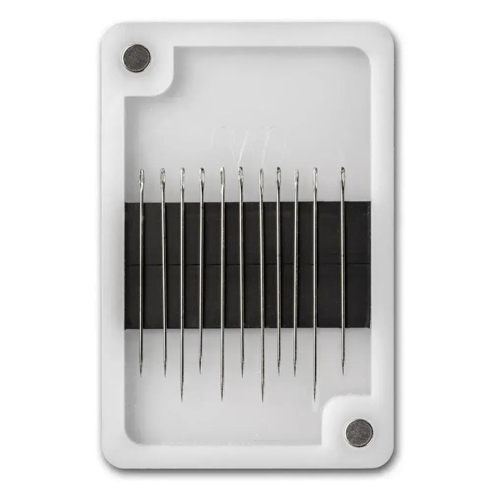 Needle ornament Organizer plastic for needles with magnetic lid, 2.36"x3.5" IN, ZBN-195