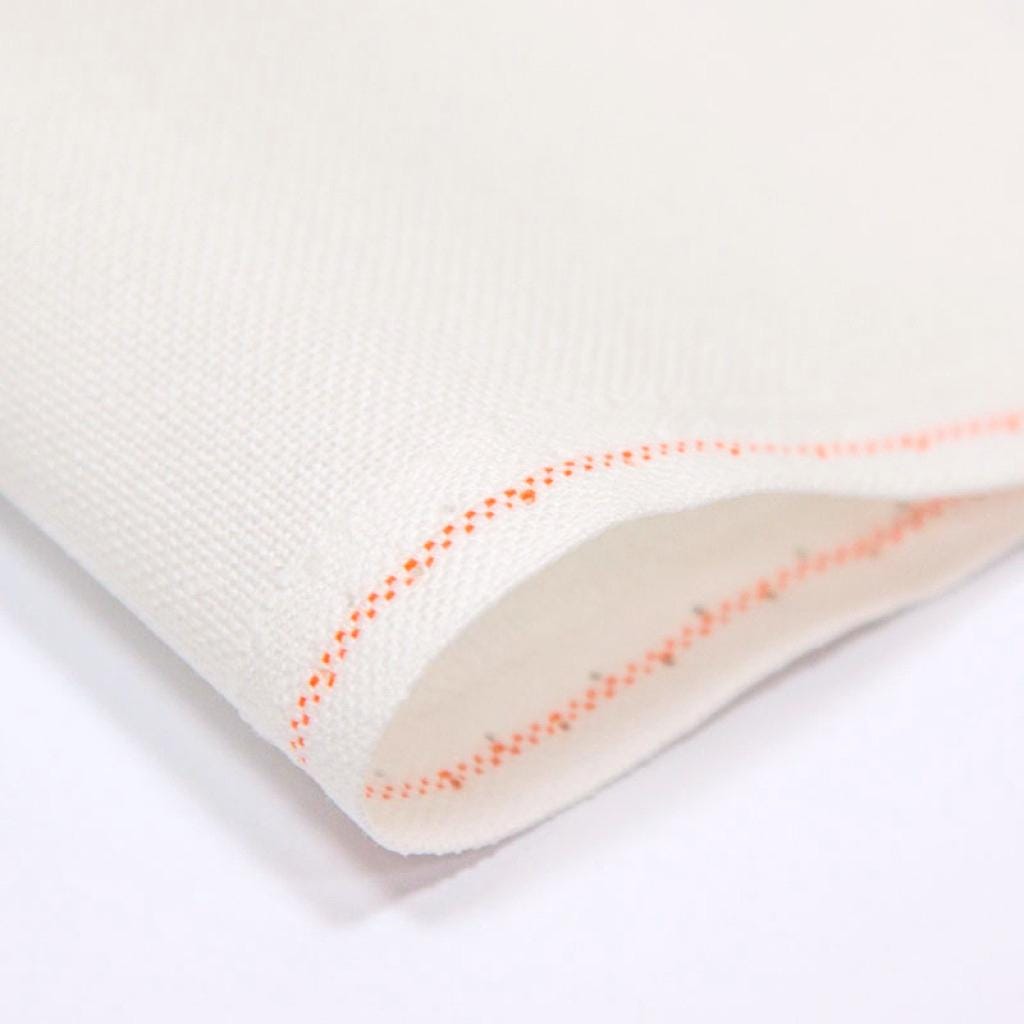 Evenweave fabric 32ct Zweigart Murano, Antic White, soft dense for embroidery