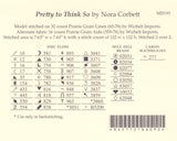 Mirabilia - Pretty to Think So cross stitch pattern and Embellishment pack, MD-195, MD-195E