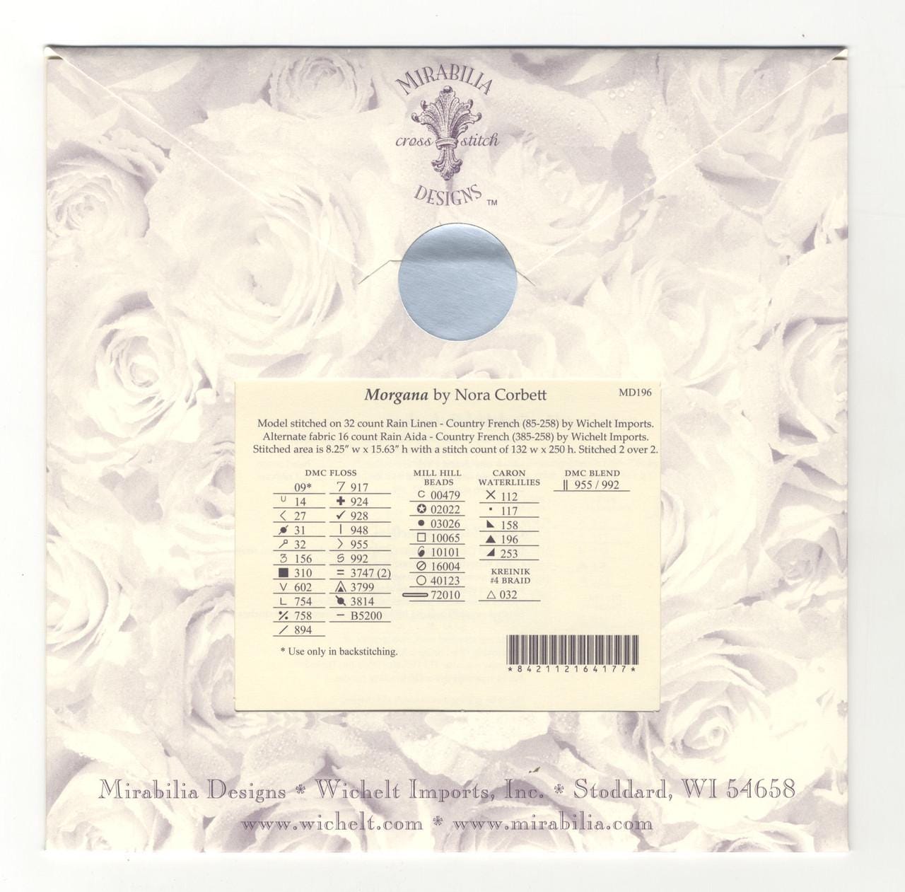 Mirabilia - Morgana Fairy cross stitch pattern only, MD-196