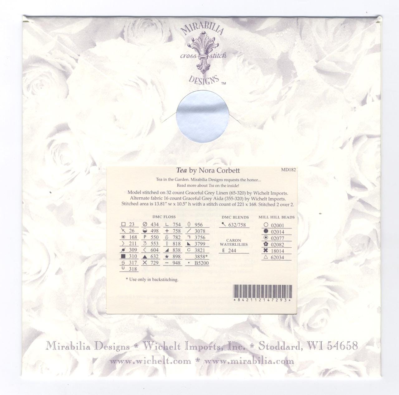Mirabilia - Tea (In The Garden) cross stitch pattern only, MD-182