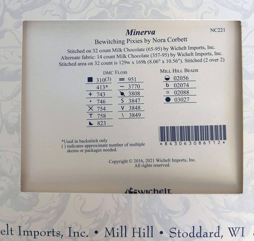 Minerva Bewitching Pixies Cross Stitch Chart Pattern by Nora Corbett NC221