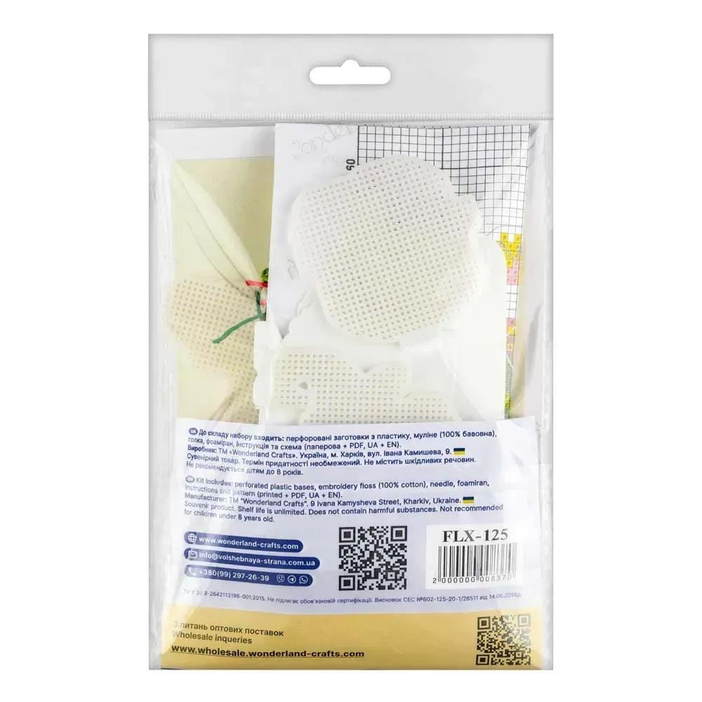 Cross Stitch Kit on plastic base: Frog Cocktail