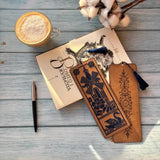 Bookmark set Craft cardboard embroidery kit "Old Mill"