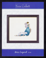 Daughters Of The Wild - Miss Leopard Cross Stitch Chart Pattern by Nora Corbett NC369