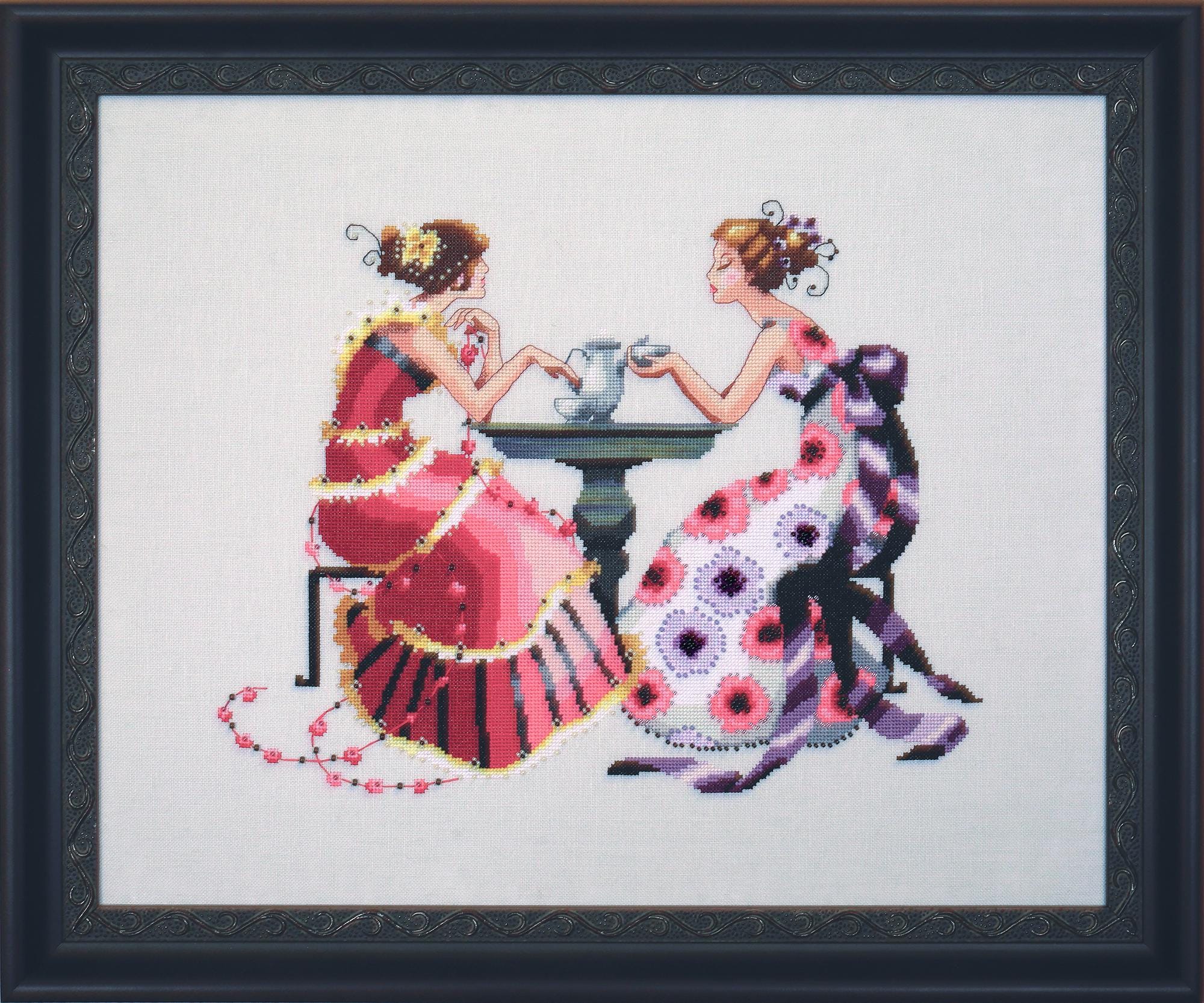 Mirabilia - Tea (In The Garden) cross stitch pattern only, MD-182