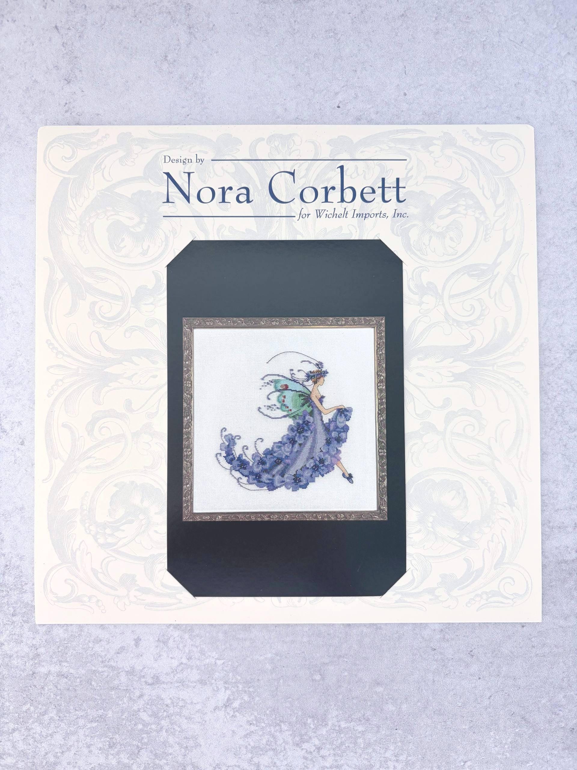 WISTERIA-Pixie Blossoms Nora Corbett cross stitch pattern only, Mirabilia Designs NC199