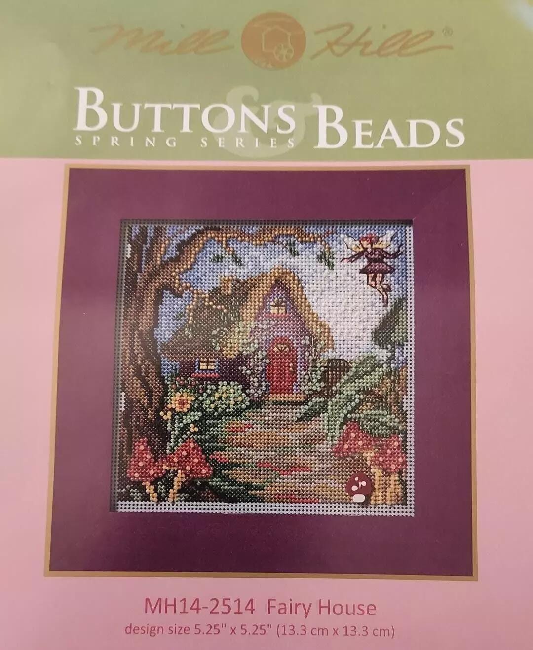 Bead Cross Stitch Kit FAIRY HOUSE, Mill Hill  MH14-2514 ( Perforated paper 14ct)