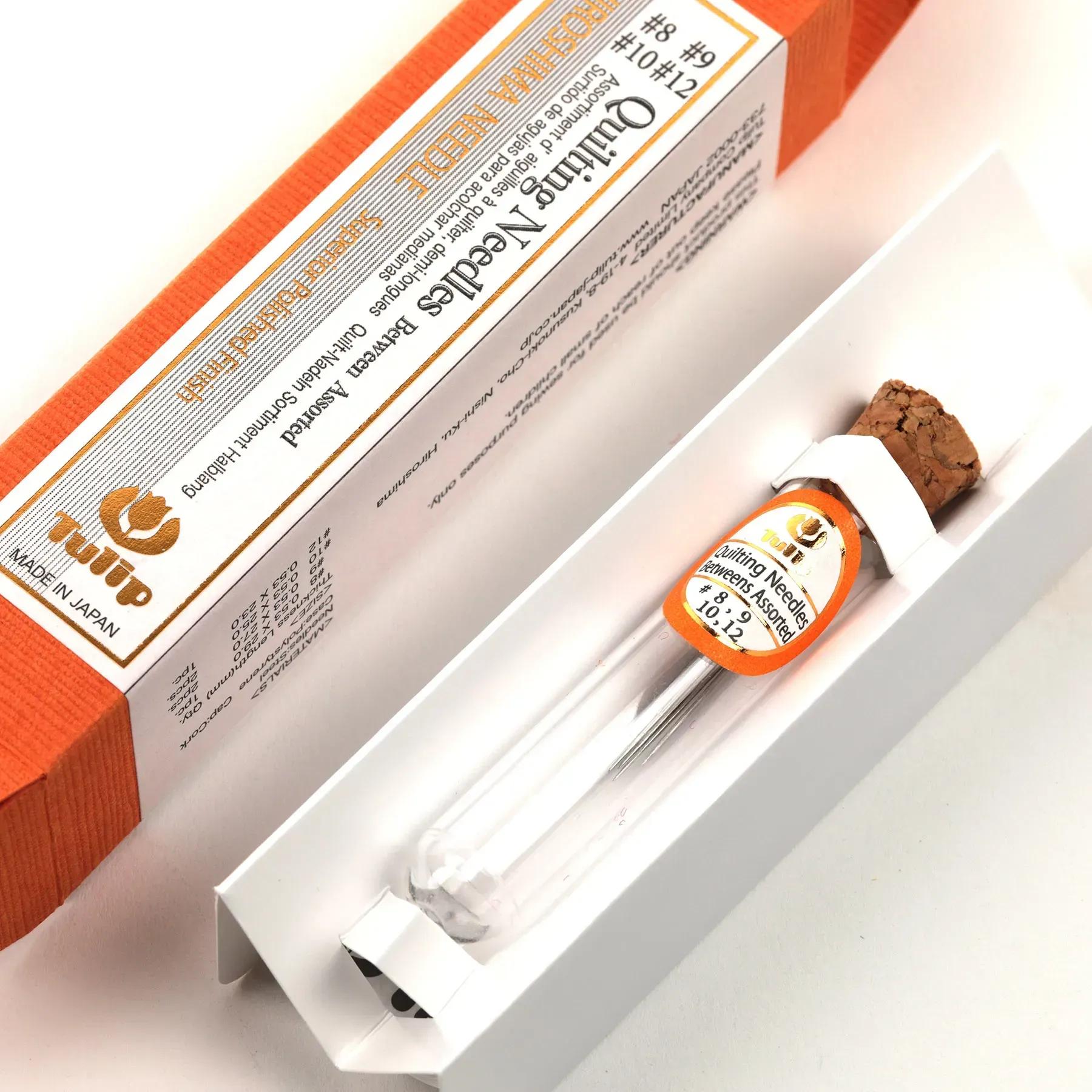 Short Embroidery Needles Set Quilting: Tulip, Japan, Sharp Tip (6 pcs) THN-089e