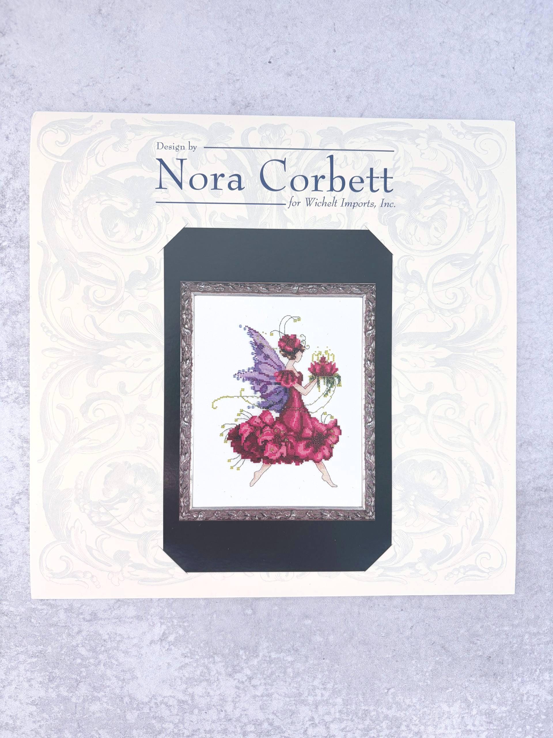 Geranium Nora Corbett cross stitch pattern only, Mirabilia Designs NC198