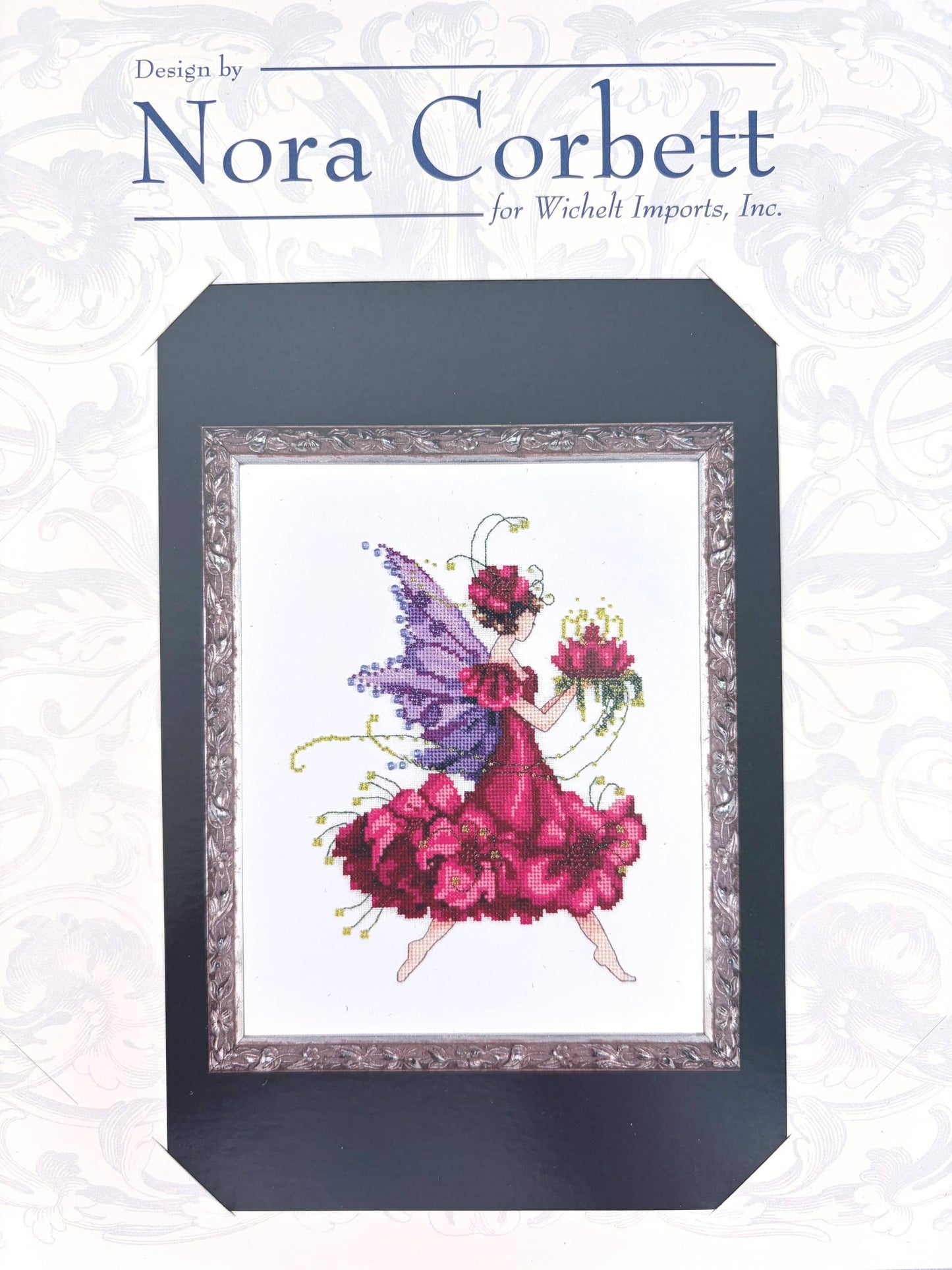 Geranium Nora Corbett cross stitch pattern only, Mirabilia Designs NC198
