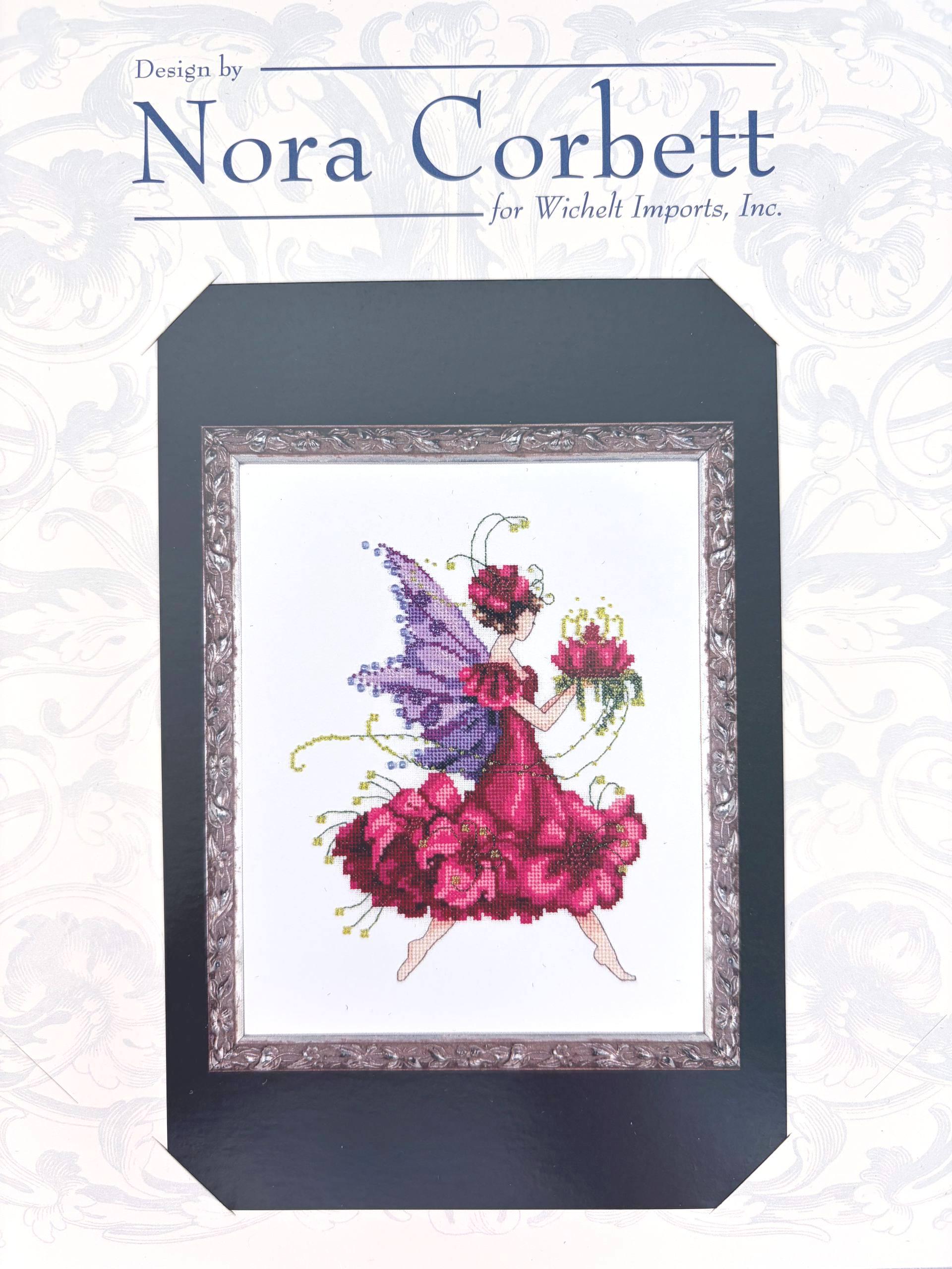 Geranium Nora Corbett cross stitch pattern only, Mirabilia Designs NC198