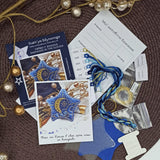 Cross Stitch kit Sun in the Clouds, on plastic base, threads, beads