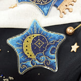 Cross Stitch kit Sun in the Clouds, on plastic base, threads, beads