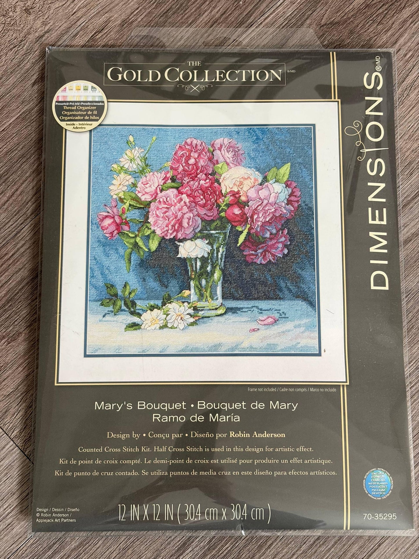 Dimensions Gold Collection Counted Cross Stitch Kit Marys Bouquet (16 Count), 70-35295