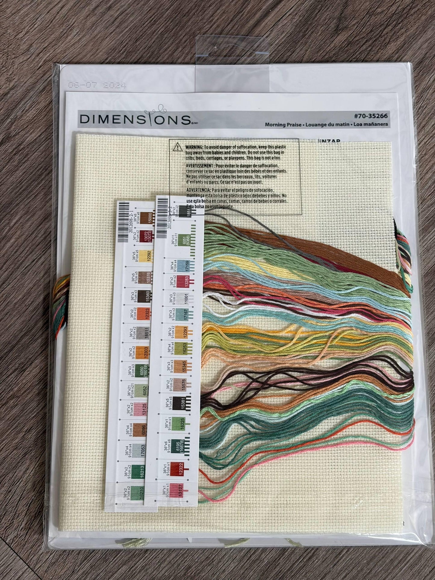 Counted Cross Stitch Kit: Morning Praise - Dimensions