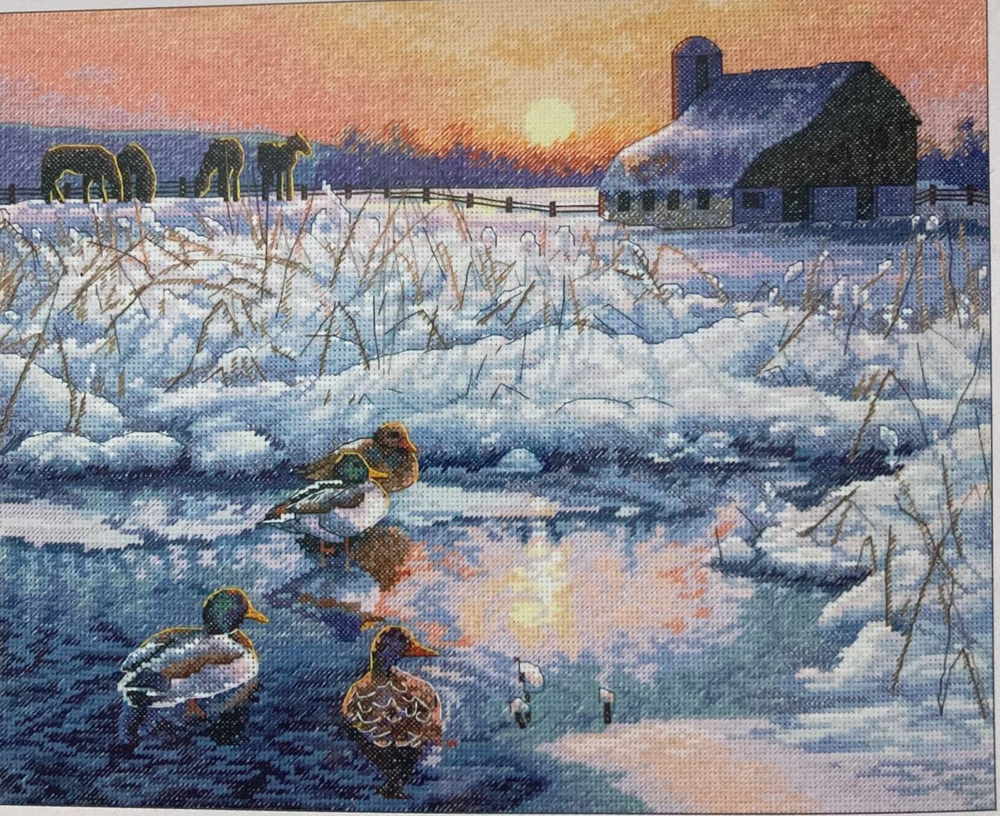 Dimensions Counted Cross Stitch Winter Morning, Gold Collection, 70-35304
