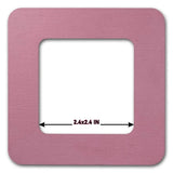 Small  Plywood Embroidery Hoop pastel pink with Magnetic Holders (2.4x2.4 IN), plain, hand-painted