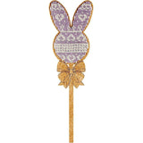 Bead Embroidery Kit: Easter Egg with Ears on stick, DIY Craft (LK-092)