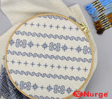 Wood Embroidery Hoop: Nurge 10", H 0.35 in big size