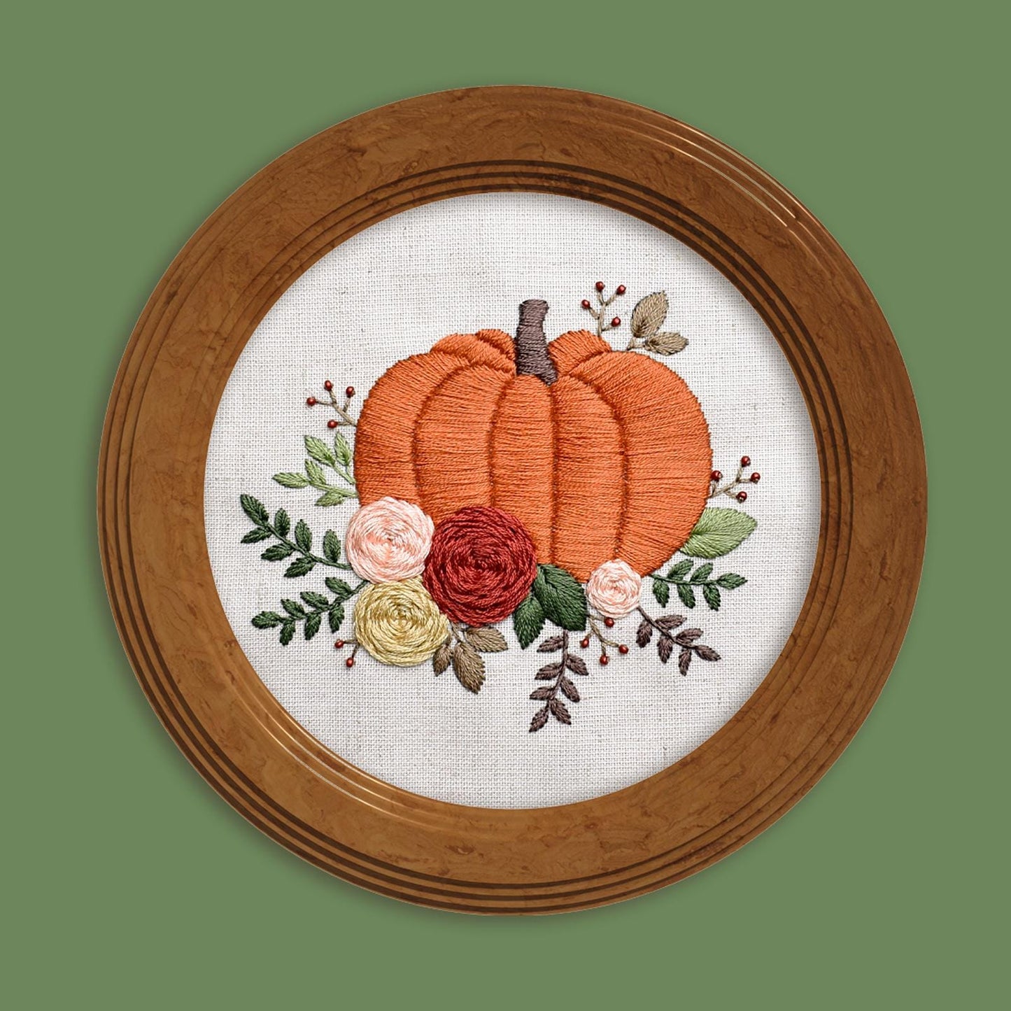 Embroidery kit - Autumn pattern, multi stitch kit, GL-03
